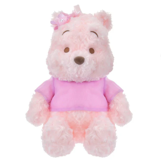 Disney|Winnie the Pooh Neck Pillow Plush Doll SAKURA Pink 2025|H31.5×W25×D21.5cm approx.