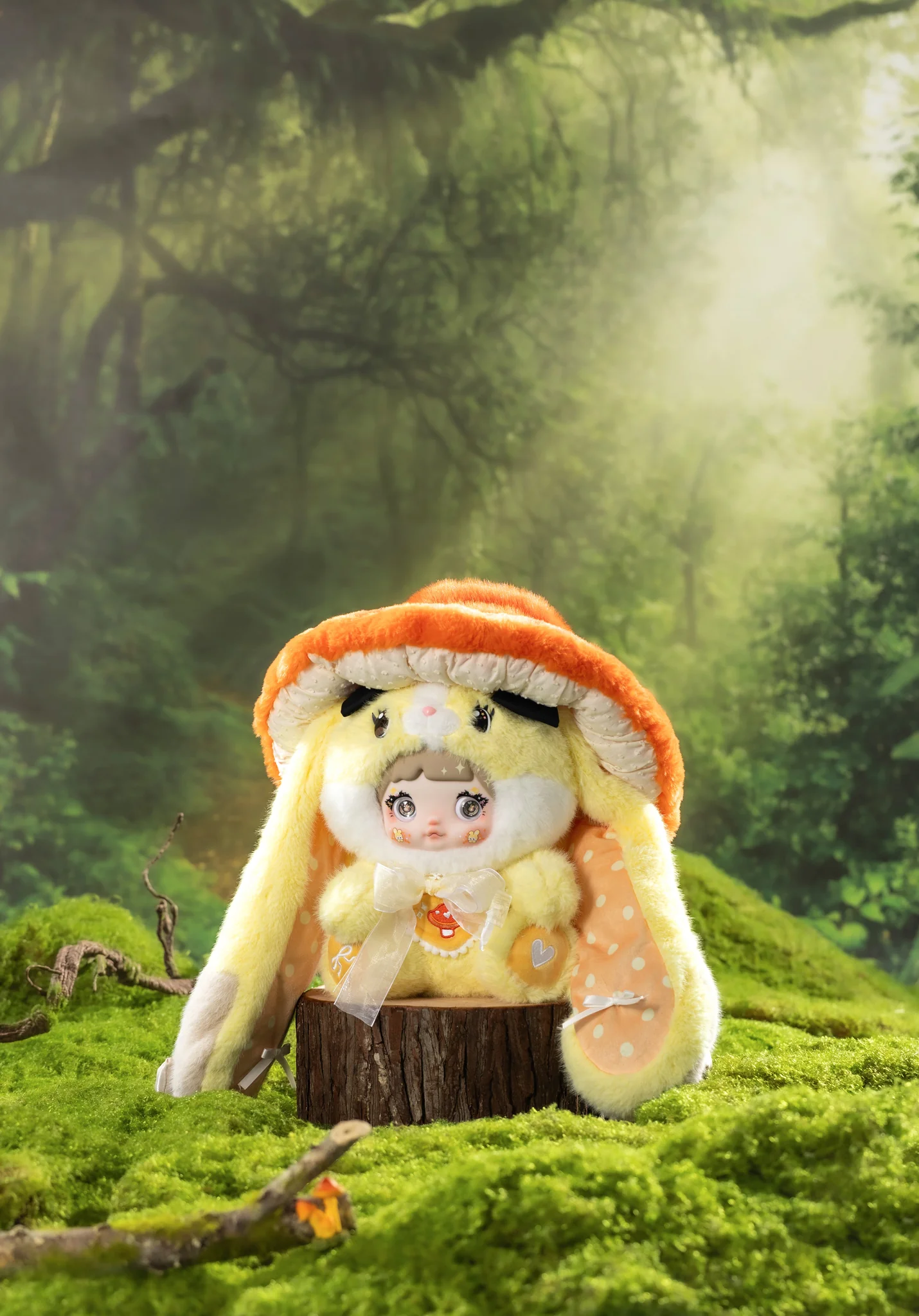 NOMMI Mushroom Hat 400% Big Doll Series vinyl Plush Blind Box