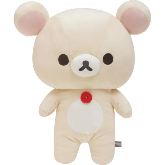 Rilakkuma轻松熊|Korilakkuma Plush Doll M BASIC RILAKKUMA Favorite Things San-X超好摸轻松熊/小白熊毛绒玩偶公仔抱枕/靠垫|约370×320×150mm