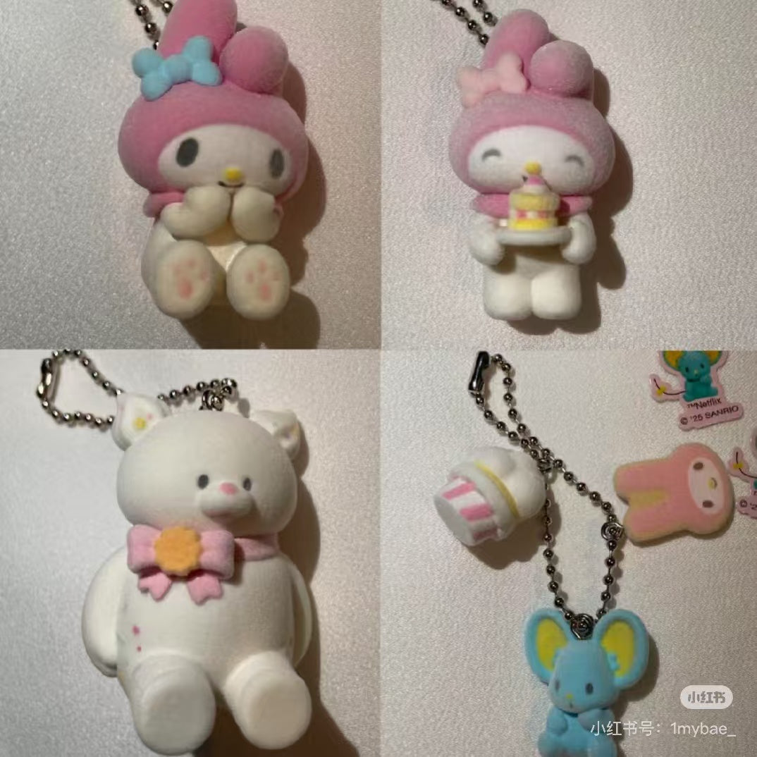 【limit 2】Sanrio|My Melody & Kuromi chibittomo Keychain Secret Mascot mystery bag/blind box/All 9 types|1pcs