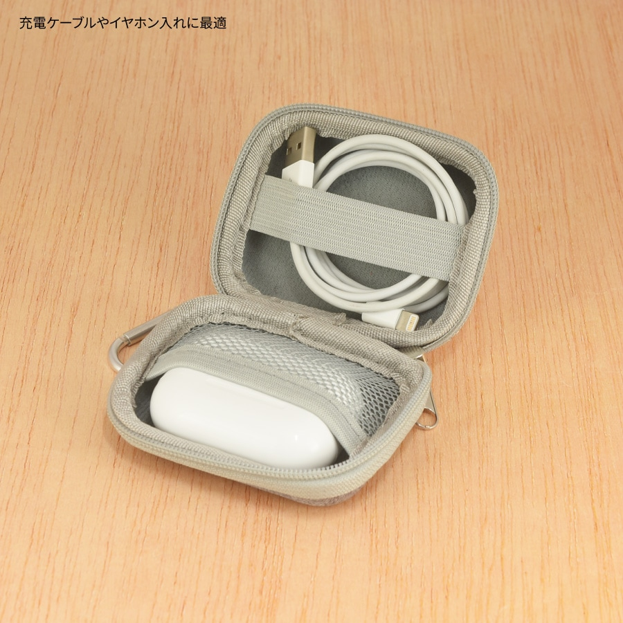 Rilakkuma轻松熊|San-X Mini Gadget Pouch - New Basic Rilakkuma登山扣耳机盒/保护套/收纳盒|约H80×W95×D40mm