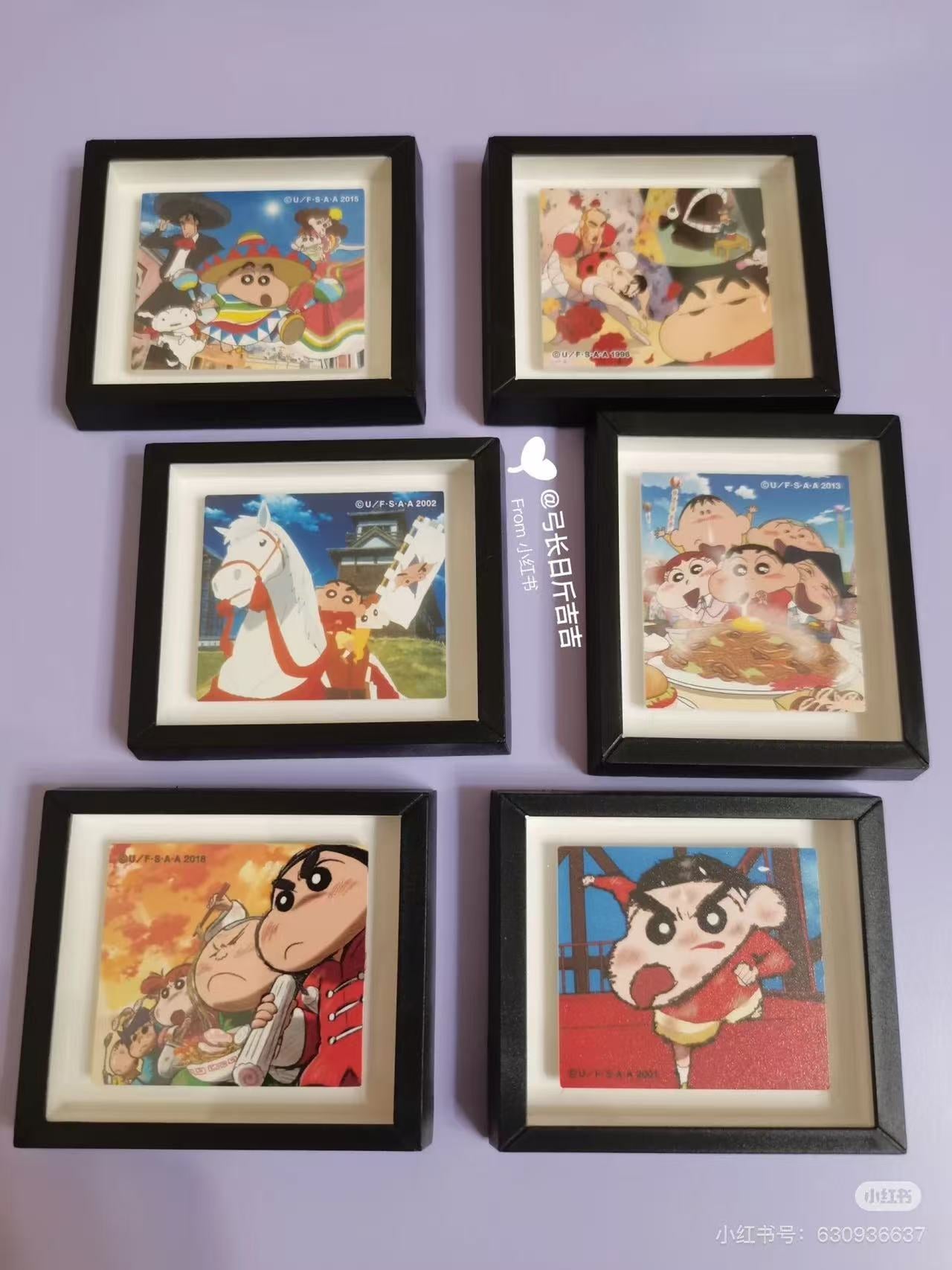 Crayon shin-chan|Frame Magnet Collection mystery bag/blind box/All 6 types|1pcs
