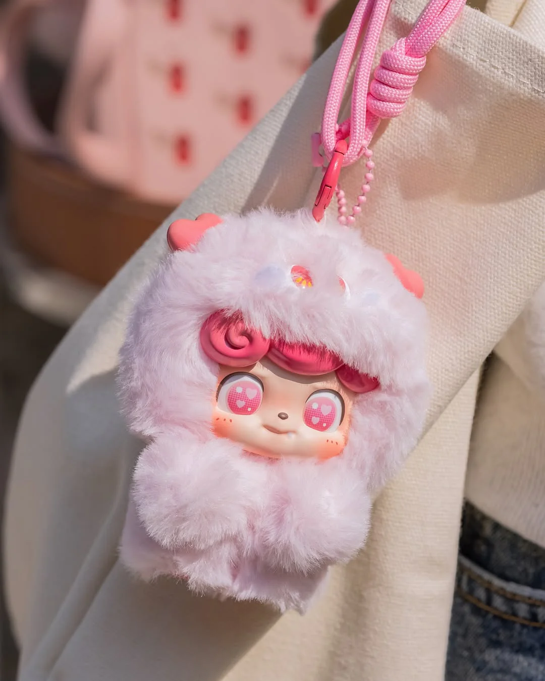 JOTOYS Q.Kid Emotional Hairy Monsters Series Vinyl Plush Keychain Blind Box