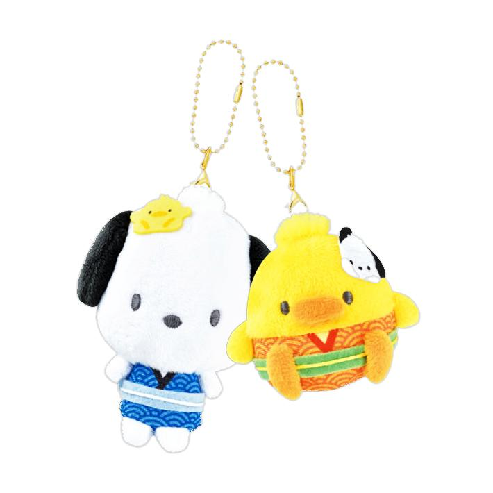 Nico Nui|Sanrio Characters Nico Plushie Keychain三丽鸥好朋友磁吸毛绒玩偶挂件/包挂/1对|约W150 x H120 x D60mm