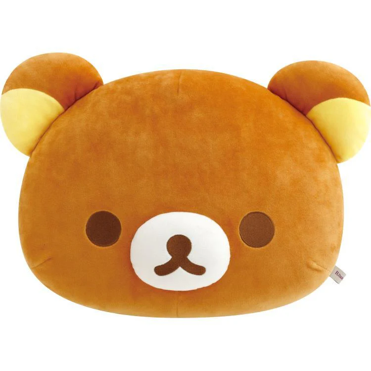 Rilakkuma|San-X Die-cut Cushion / Wonderful House奇妙屋可爱脸型超好rua双面不同材质抱枕/靠垫|约275×390×155mm