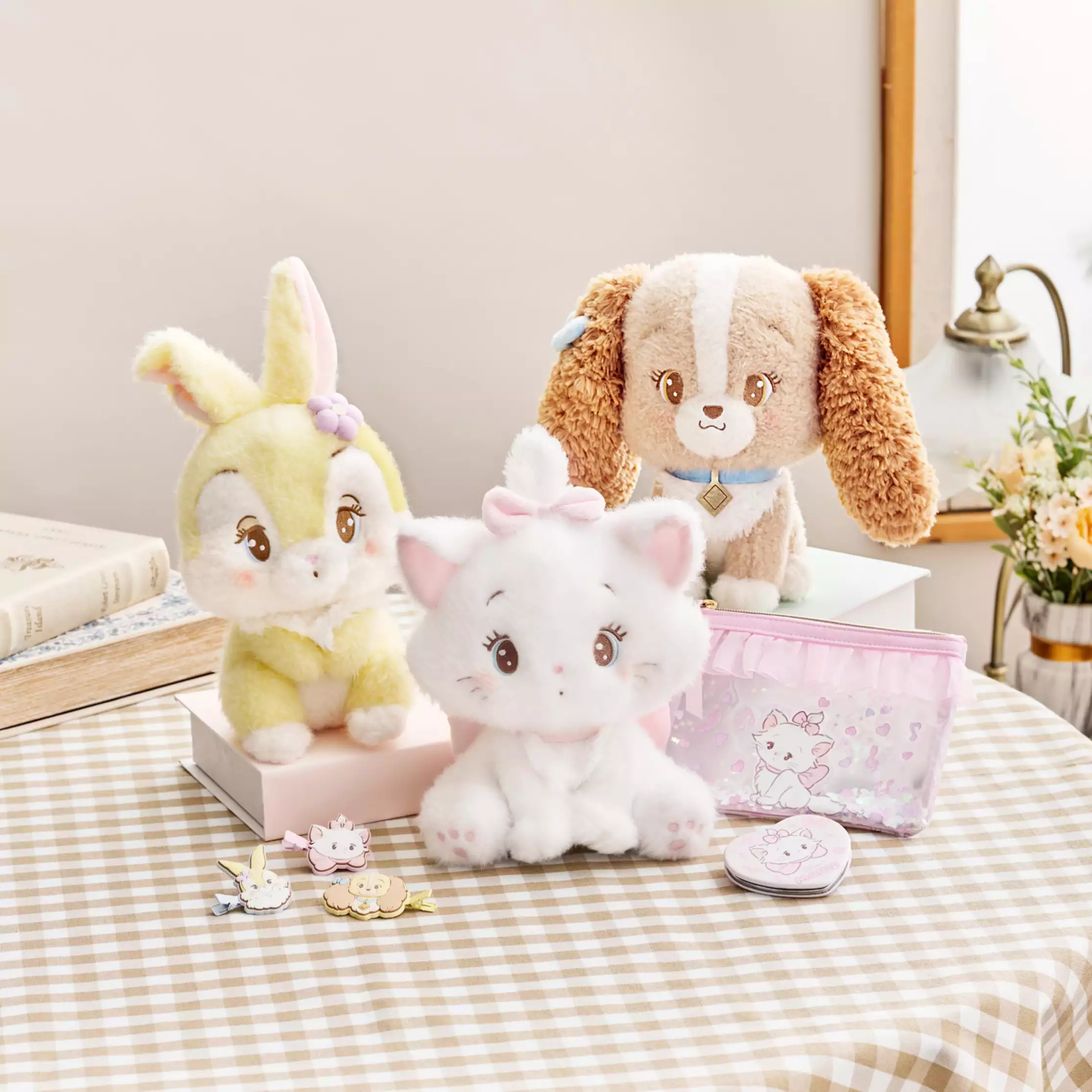 Disney迪士尼|Miss Bunny Plush Doll Illustrated by mikko联名系列超可爱坐姿毛绒玩偶/公仔|约H28.5×W14×D14cm
