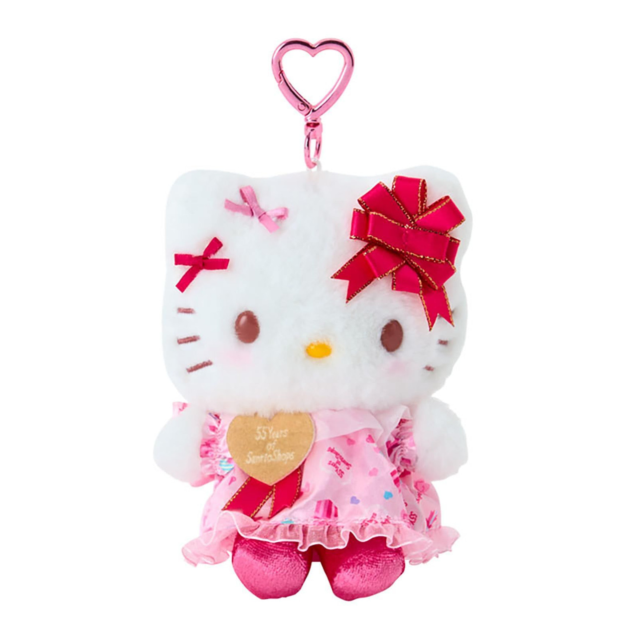 Sanrio|55th Anniversary Wrapping Paper Mascot Holder /Plush Keychain|15.7 x 11.7 x 7.0cm approx.