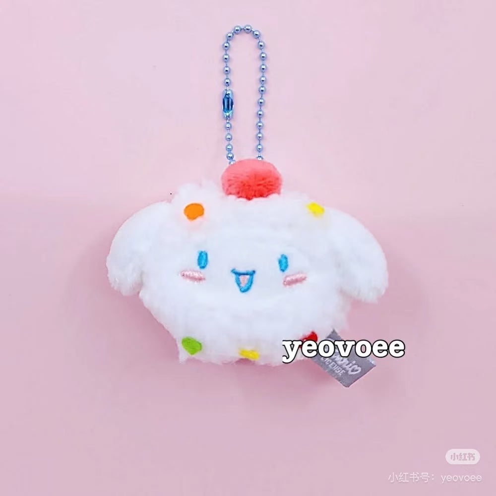 Sanrio|Pretend food Mascot Holder /Plush Keychain|72 x 35 x 105 mm approx.