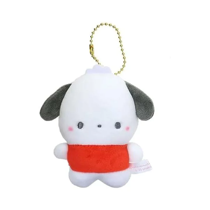 Sanrio|Mochimochi Panda Mascot Holder /Plush Keychain|H105×W105×D45mm approx.