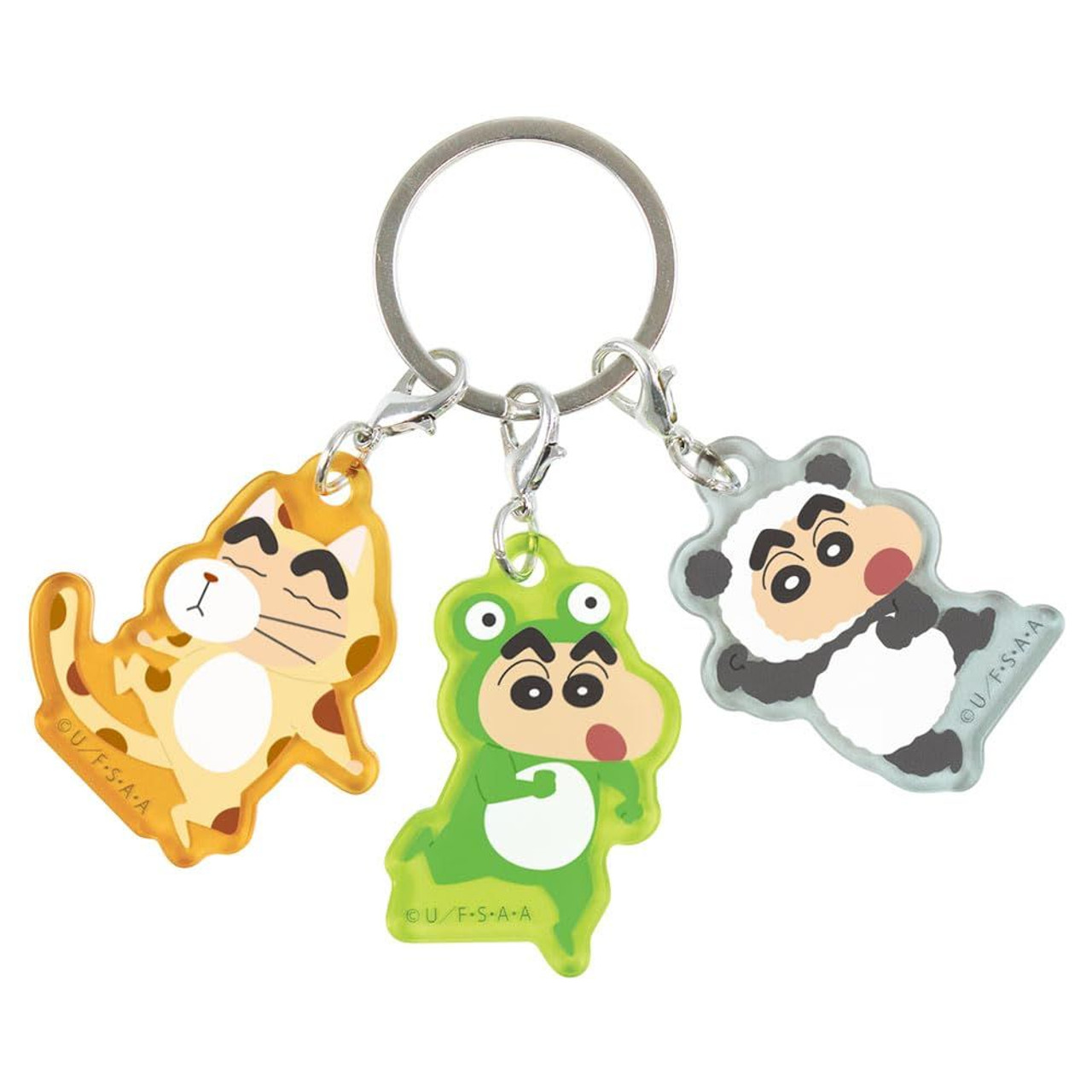 Crayon shin-chan|Acrylic Keychain 3 Charm|37×44×3mm approx.