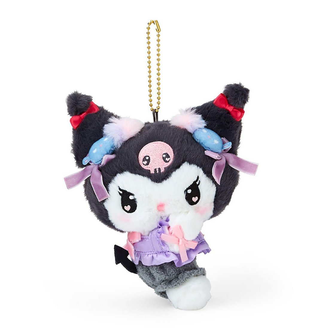 Sanrio三丽鸥|Mascot Holder - Kuromi / Romantic Room库洛米生日限定毛绒玩偶挂件/挂包|约13×8×18cm