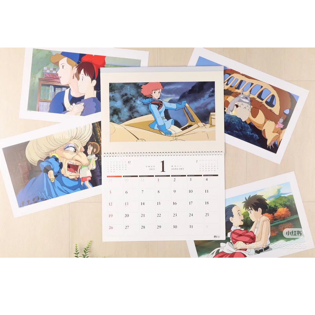 My neighbor totoro|Studio Ghibli Art Frame Calendar 吉卜力宫崎骏2025年日历/挂历| 约600×420mm