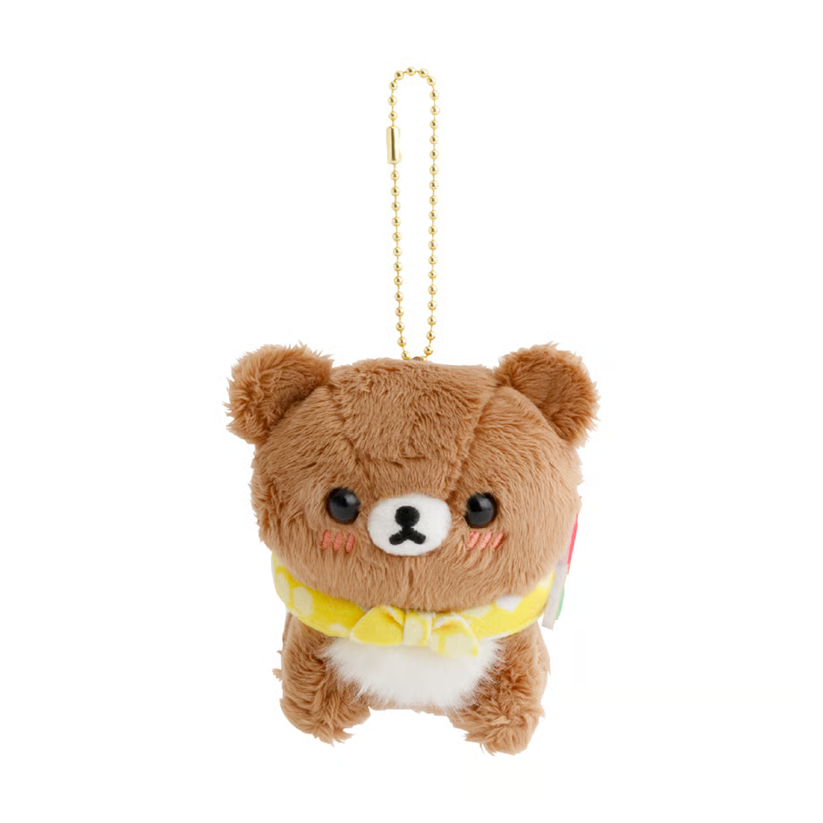 【limit 1】Rilakkuma|Honey Exploration Team Chairoikoguma Mascot Holder /Plush Keychain|W80×H100×D95(mm)