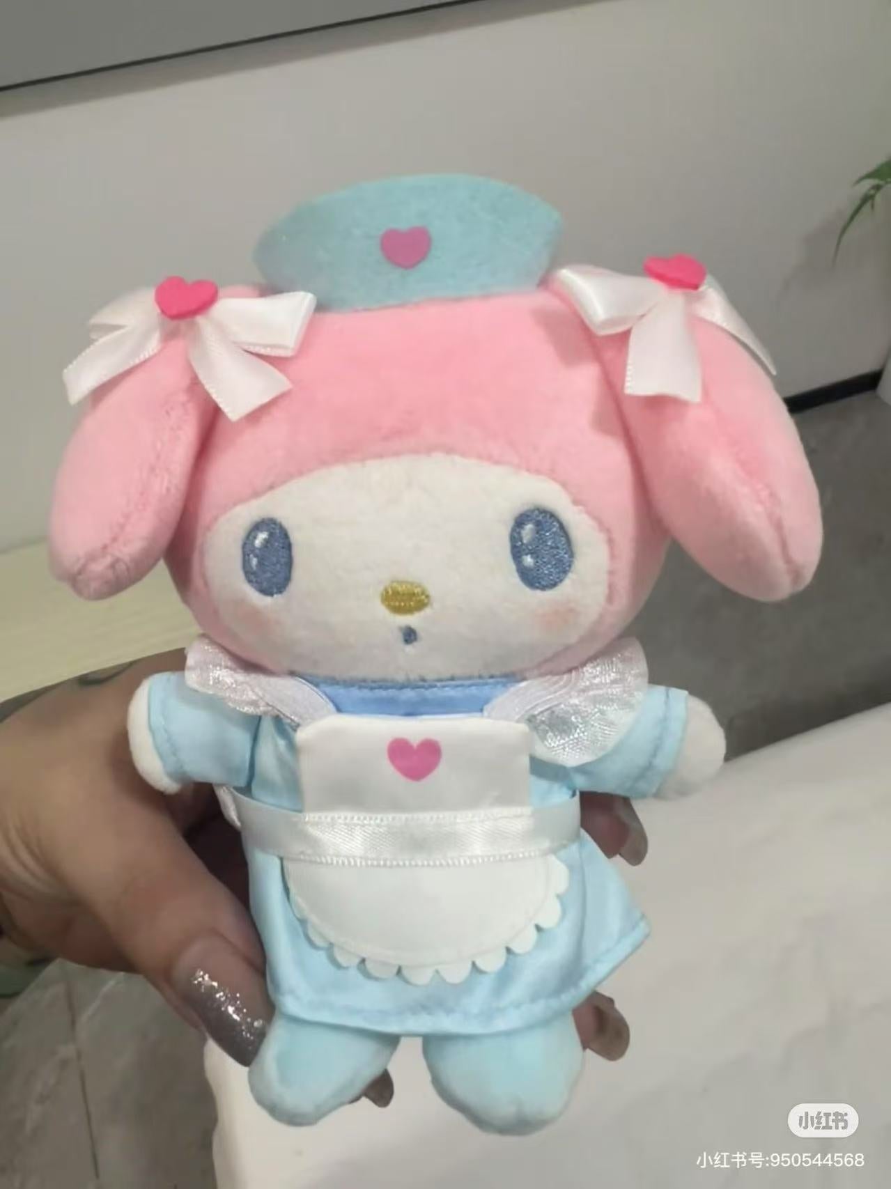 Sanrio|kthings 302 Clinic Mascot Holder /Plush Keychain|6 x 10 x 5 cm approx.