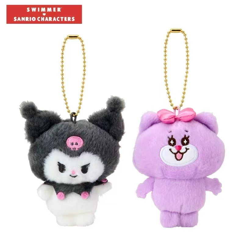 Sanrio|swimmer (2nd Edition) Mascot Holder /Plush Keychain|W6×D3.5×H11cm approx.