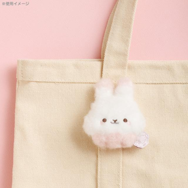 SANX|棉花糖兔兔玩偶脸胸针|约H105 x W95mm
