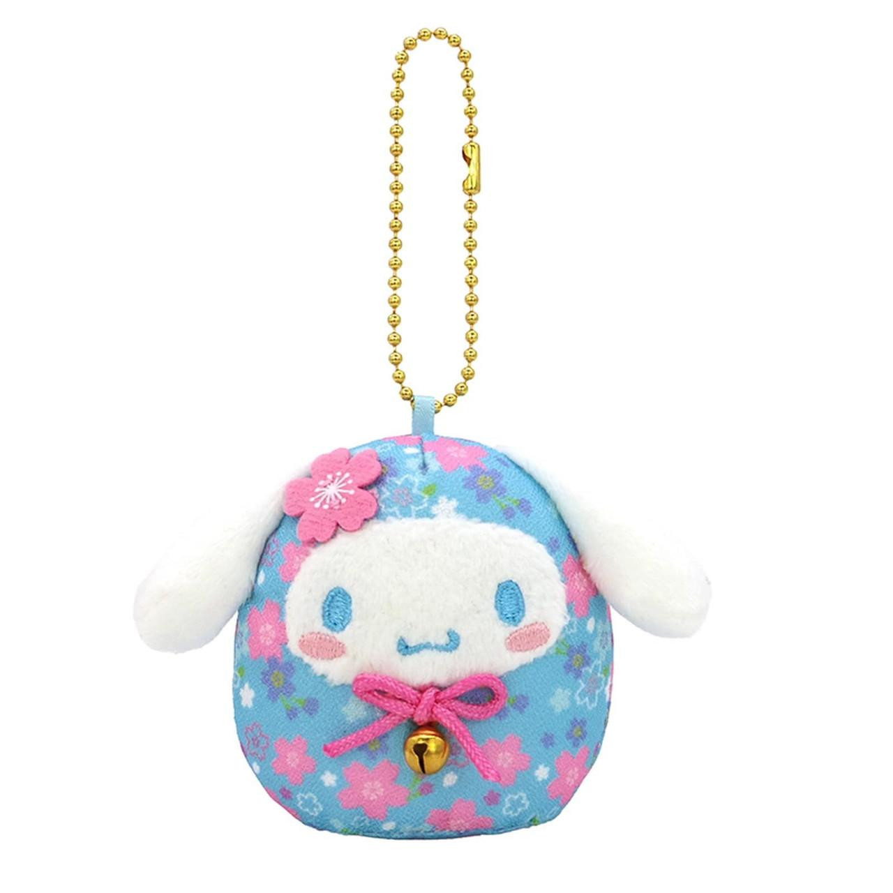 Sanrio|Daruma Japanese New Year Sakura Mascot Holder /Plush Keychain| 65×70×50mm approx.