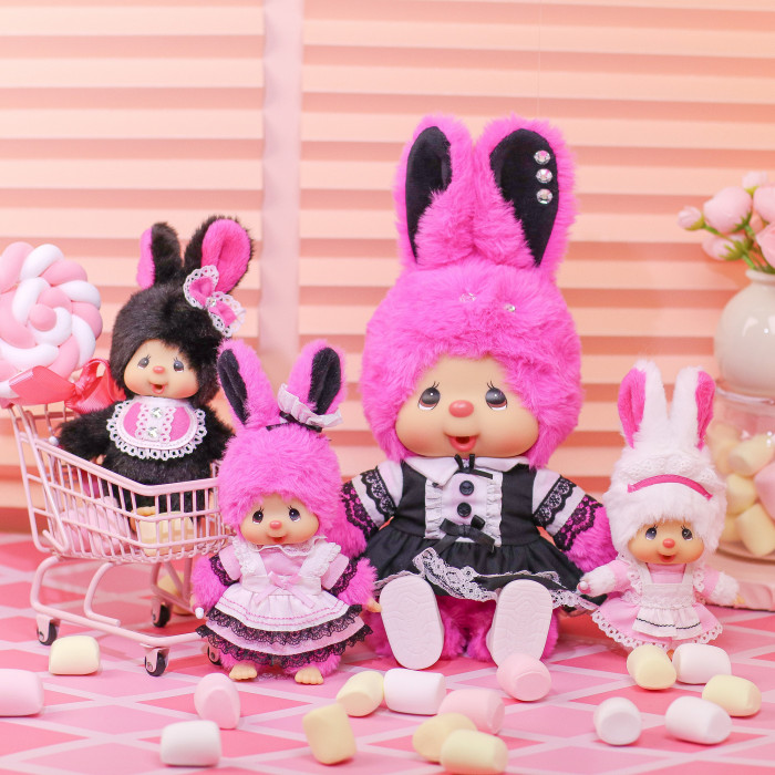 Monchhichi|Sekiguchi WITH BIB Mascot Holder /Plush Keychain|H14cmapprox.