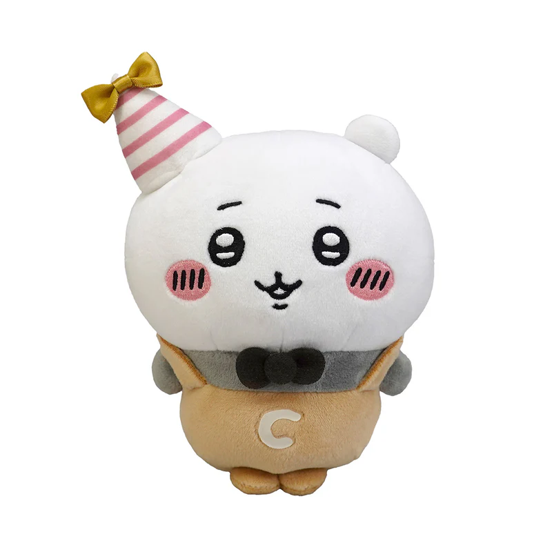 Chiikawa 吉伊卡哇| Chubby Potetama Plush Toy - Chiikawa Party生日派对系列可爱角色毛绒玩偶/公仔|约175×120×90mm