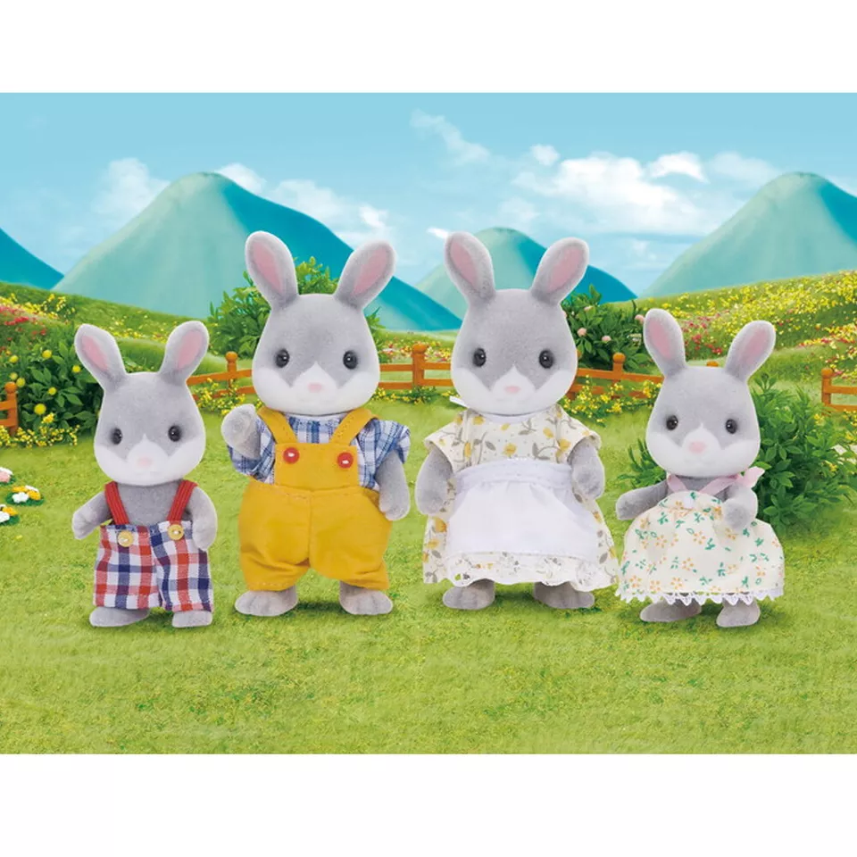 SylvanianFamilies|Cottontail Family Animal Rabbit Figure Doll Kids Playing Toy-4030