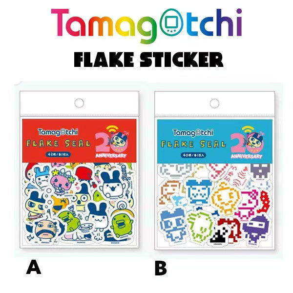 Tamagotchi|Flake Sticker|40 piece