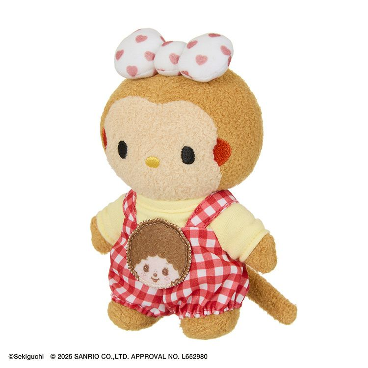 Monchhichi|Monchhichi x Hello Kitty Plush Dolls|H15 x W10 x D6.5cm approx.