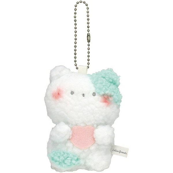 Cotton Friends|Fluffy Mascot Holder /Plush Keychain|77 x 67 x 170 mm approx.