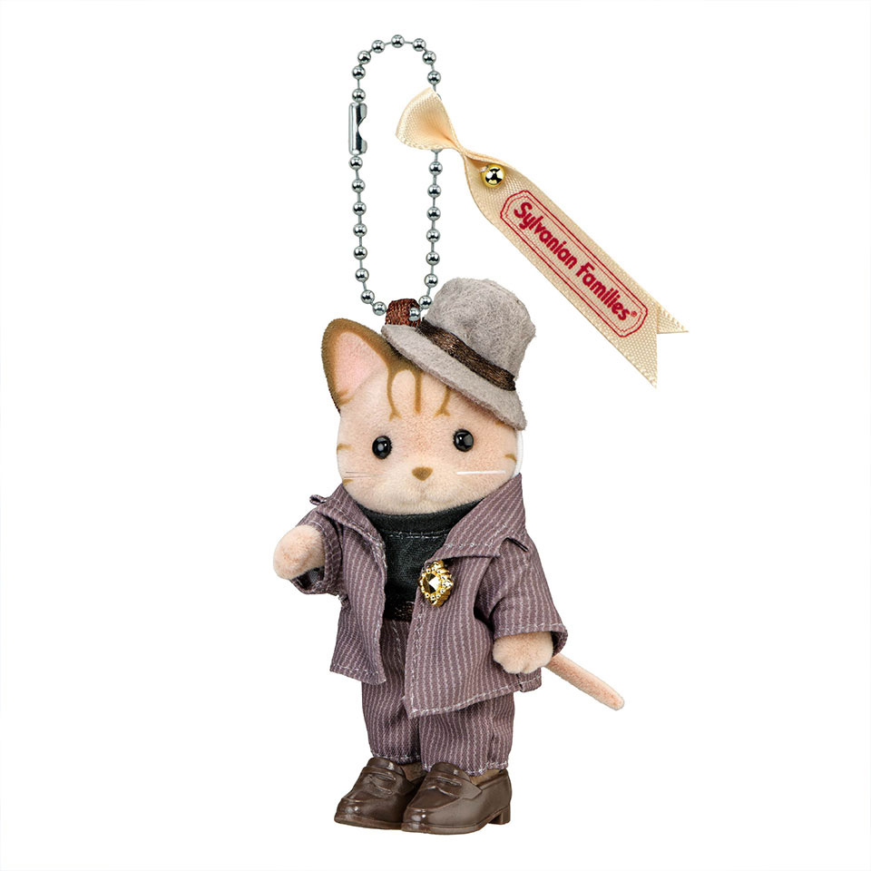 SylvanianFamilies|Calico Cat Brother Outing Outfit Keychain