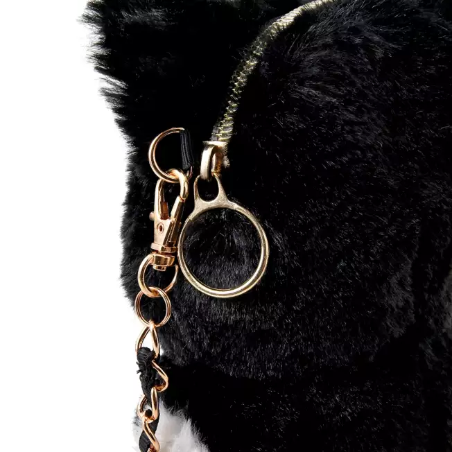 Disney迪士尼| Fluffy Pochette Shoulder Bag - Pinocchio Cat Figaro《匹诺曹》费加罗猫毛绒链条包/斜挎包/手提包|约21×15×10.5cm