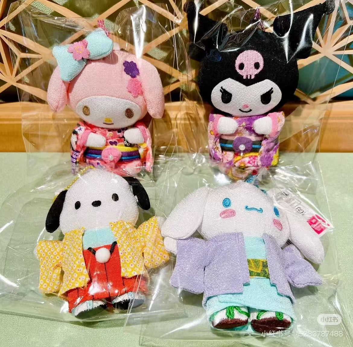 Sanrio|Kimono Mascot Holder /Plush Keychain|H12cm approx.