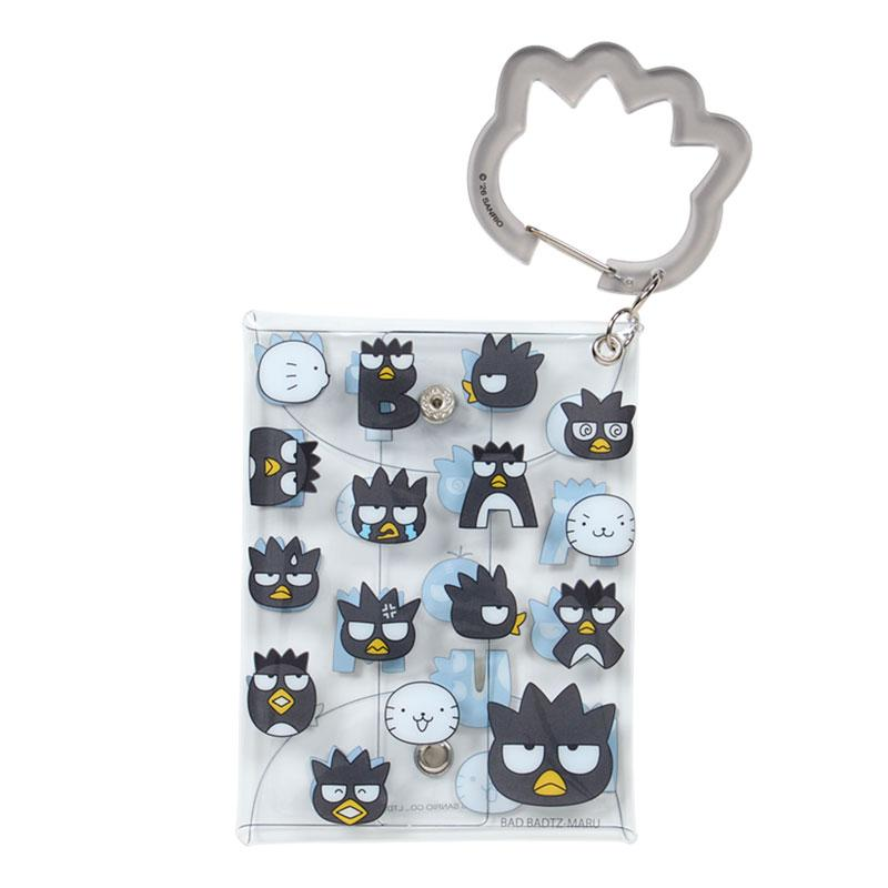 Sanrio|Hangyodon & Bad Badtz-Maru Funny Face Design Carabiner Clear Pouch|W10 x D1.5 x H13cm approx.