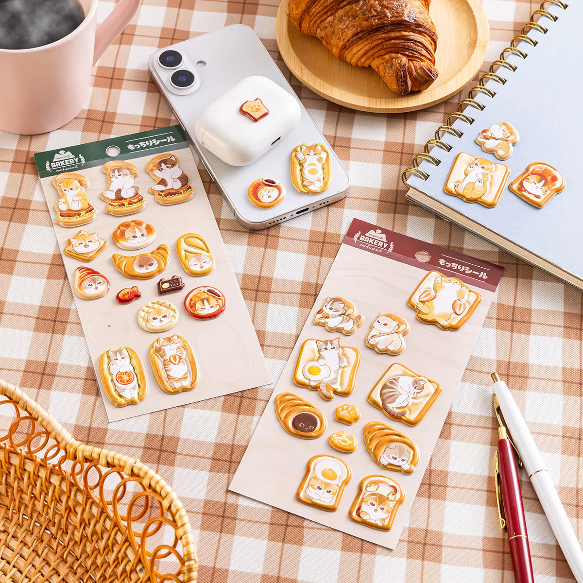 Mofusand|Mofumofu Bakery Mochi Sticker|H190 x W90 mm approx.