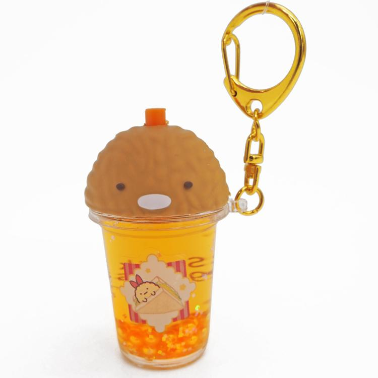 Sumikko gurashi|Juice Drink Floating Sequins Keychain/Keyring|65×37×33mm approx.