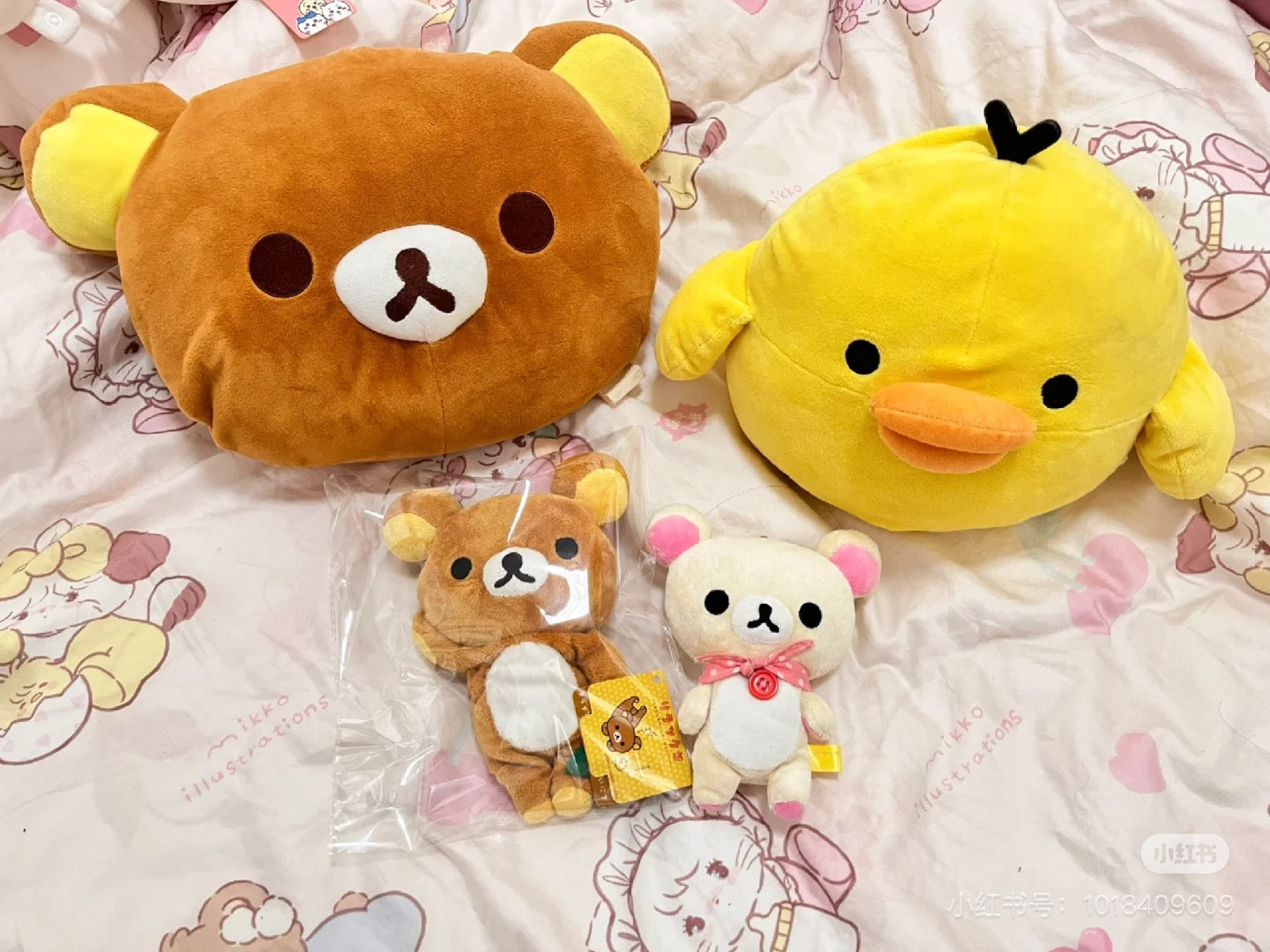 Rilakkuma|San-X Die-cut Cushion / Wonderful House奇妙屋可爱脸型超好rua双面不同材质抱枕/靠垫|约275×390×155mm
