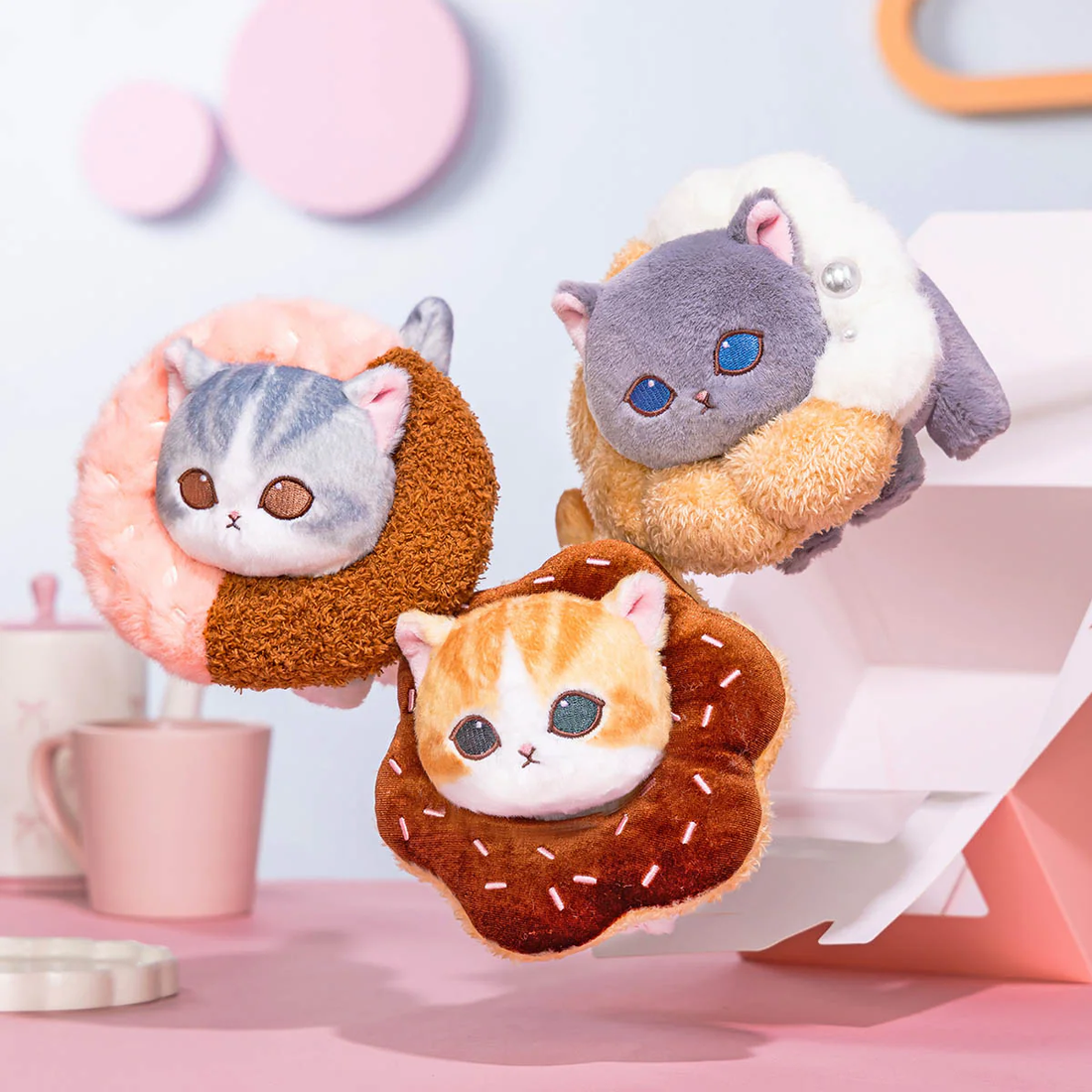 Mofusand|COFFEE AND DONUTS Plush Dolls/Plush Toy|H130 x W130 x D160mm approx.