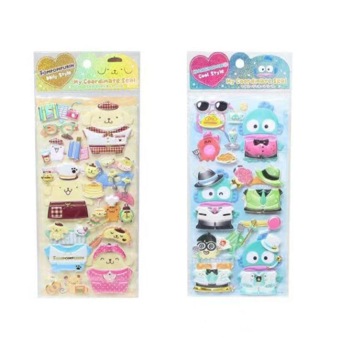 Sanrio|Dress Up Playing Sticker|95×195mm approx.