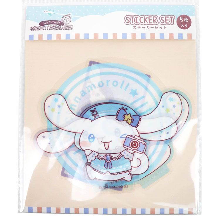 Sanrio|Travel Lady Vinyl Sticker Set|5 piece