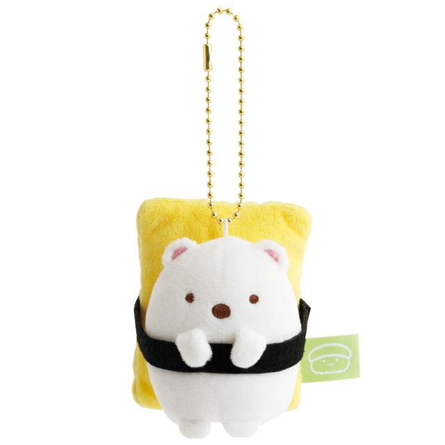 Sumikko gurashi|Anytime Sushi Mascot Holder /Plush Keychain|70×50×35mm approx.