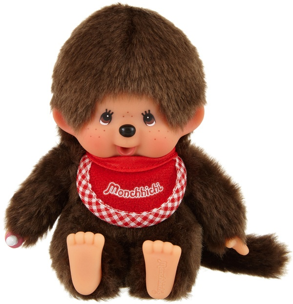 Monchhichi|Premium Standard Brown Sitting Plush Dolls/Plush Toy|SS/ H11 x W9 x D7 cm approx.