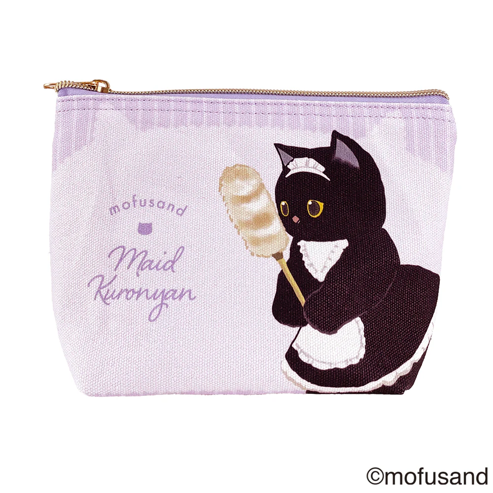 Mofusand|Cotton pouch|H130×W200×D65mm approx.