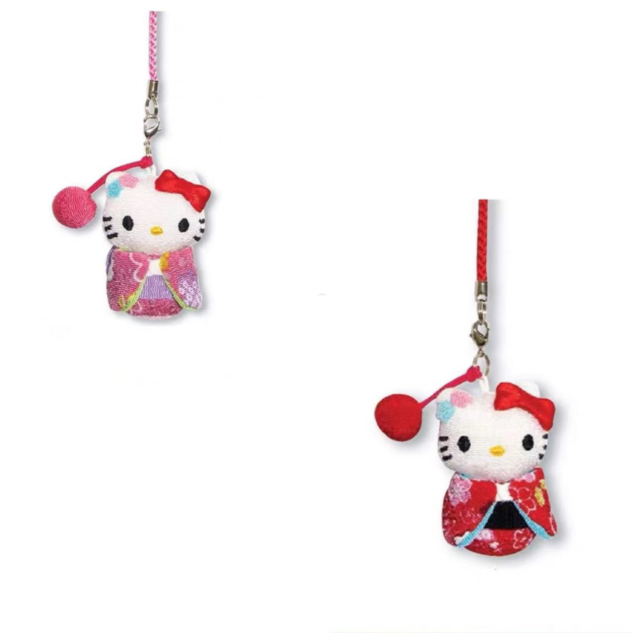 Hello kitty|kimono ball Mascot Holder /Plush Keychain|1 piece