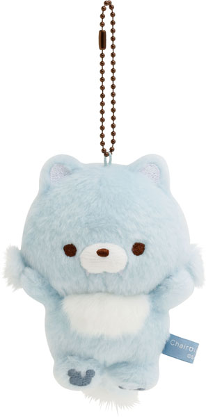 Rilakkuma轻松熊|AoKogu no Otomari - Burasage Plush Mascot Strap - Aoi Ko-Okami San-X Official新角色毛绒玩偶挂件/包挂|约110×75×55mm
