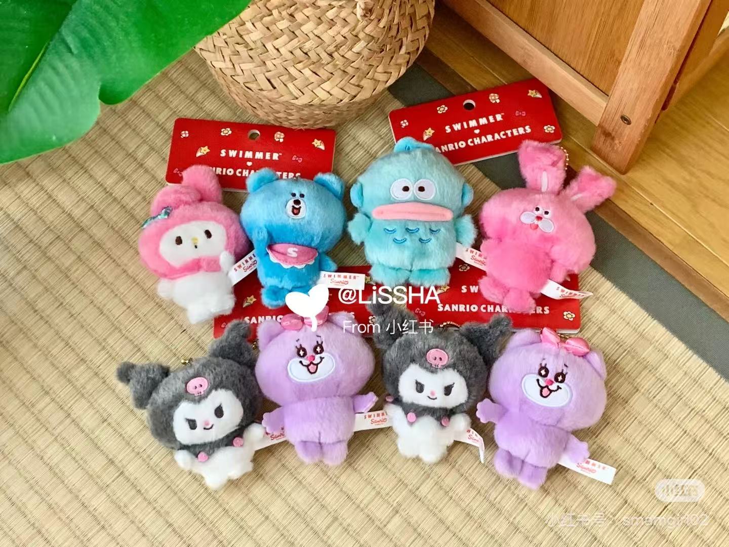 Sanrio|swimmer (2nd Edition) Mascot Holder /Plush Keychain|W6×D3.5×H11cm approx.