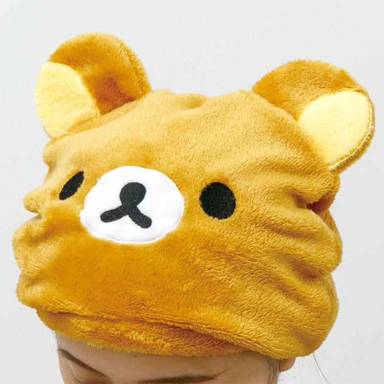 Rilakkuma轻松熊|Tonikaku Dara Dara Series - Relaxation Hair Cap - Kiiroi Tori San-X超可爱角色吸水浴帽/干发帽|头围约 560mm