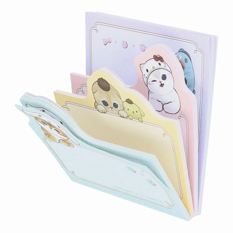 Mofusand|Sanrio Characters Die-Cut Block Sticky Notes|60 sheets