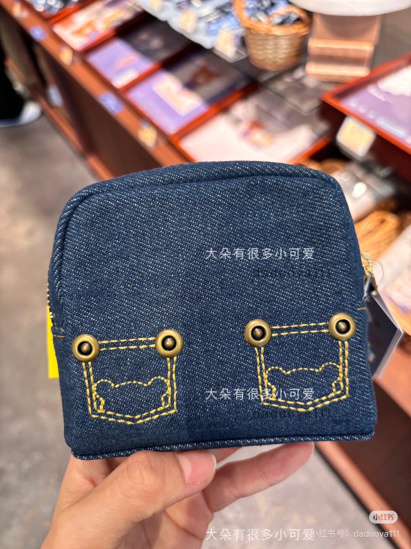 Rilakkuma|Kurashiki Denim House Mini Pouch|100 x 105 x 35 mm Approx.