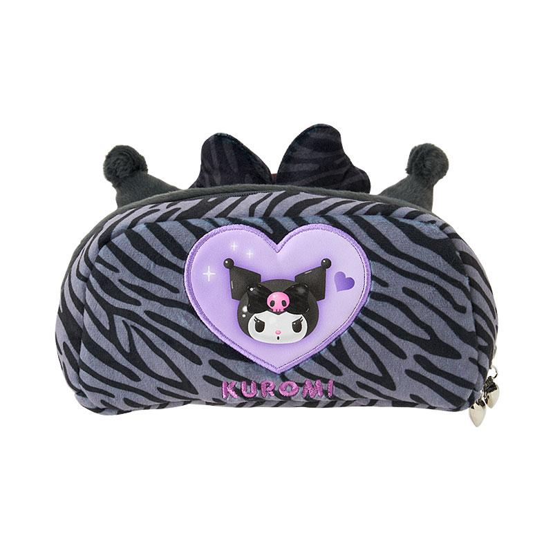 Sanrio|Monotone Animal Fluffy Plush Pen Case|20×6×10cm approx.