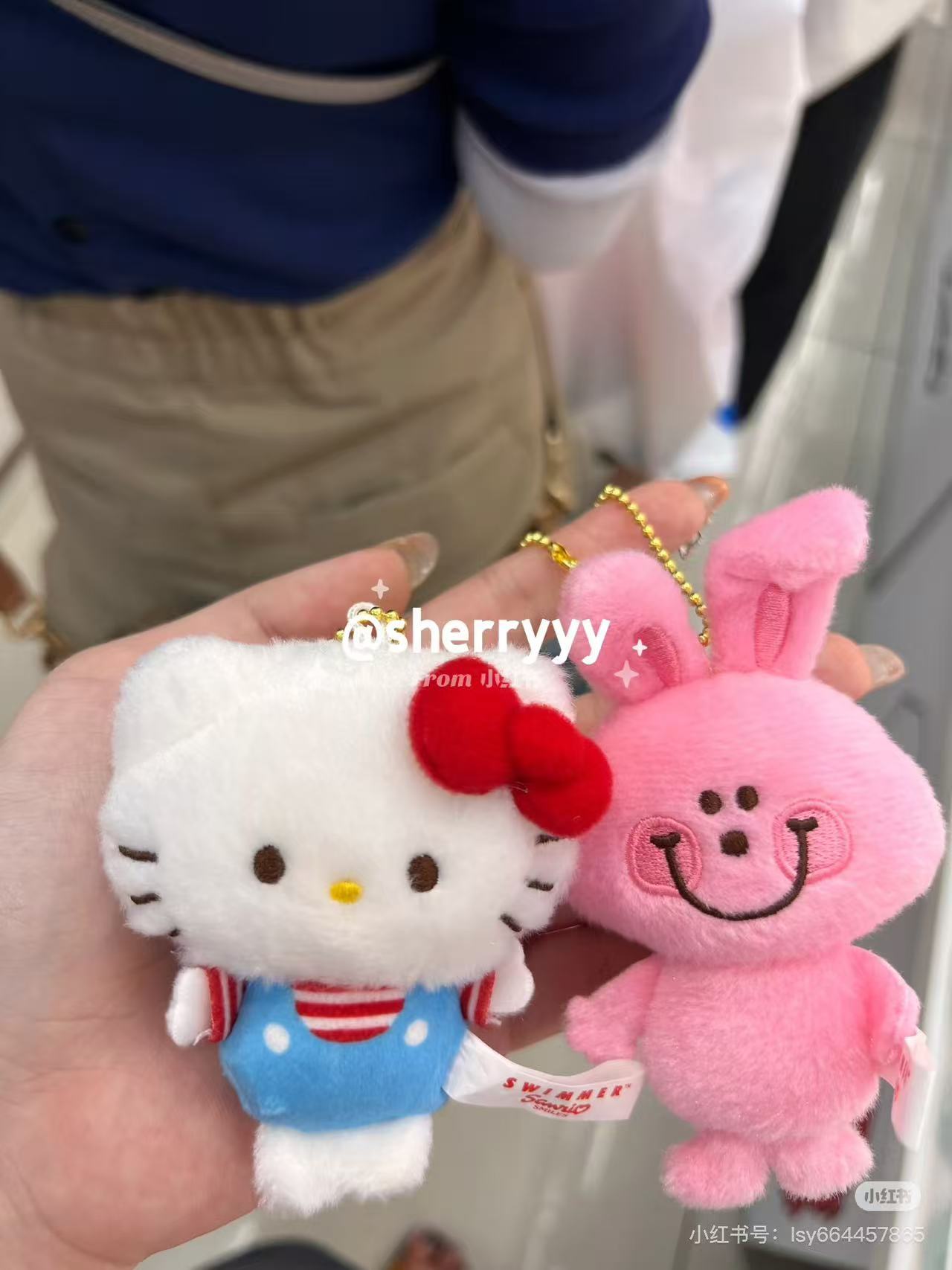 Sanrio|swimmer (2nd Edition) Mascot Holder /Plush Keychain|W6×D3.5×H11cm approx.