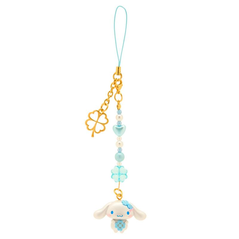 Sanrio|Light Blue Clover Cinnamoroll strap/ Phone Charm|W4 x D1.8x H 9.5cm approx.