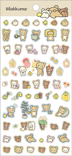 Rilakkuma|Sticker Sheet|200×95mm approx.